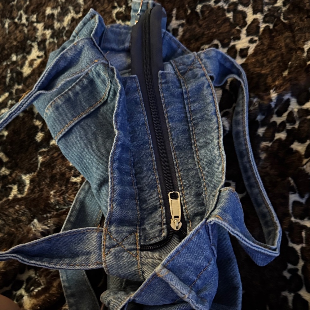 Blue Denim Shoulder Bag - Picture 3 of 8